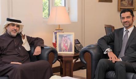 الوزير المبارك يلتقي النائب بو عنق 