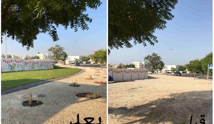 بلدية "الجنوبية" تنتهي من تجميل الأرصفة الجانبية بمدينة عيسى