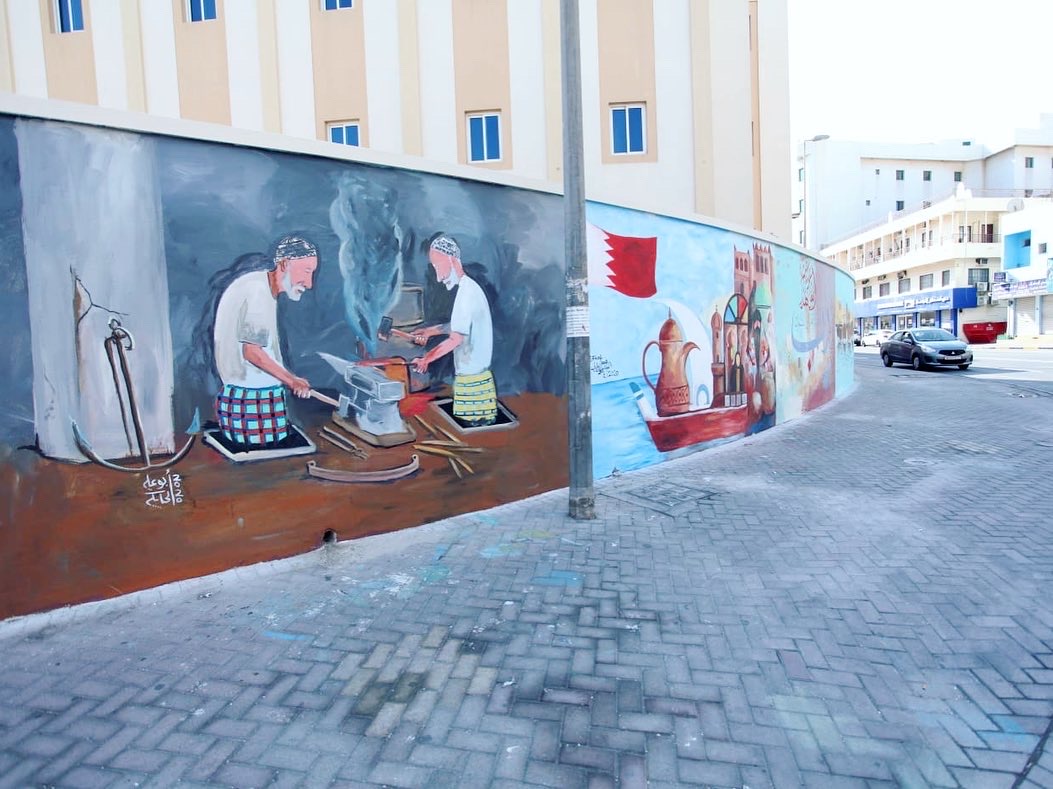 أكبر جدارية بمناسبة العيد الوطني