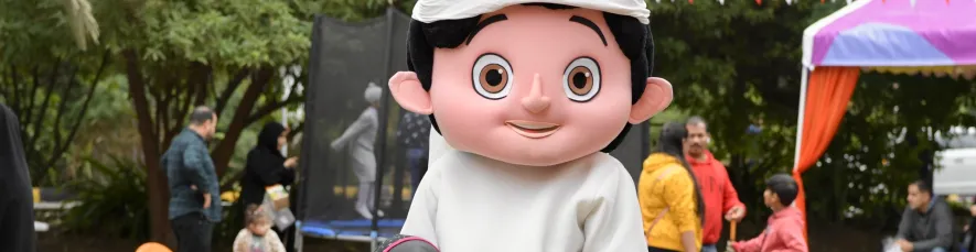 جانب من ركن الأطفال في سوق المزارعين 