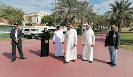 جولة المدير العام في ممشى مدينة عيسى المطاطي بتاريخ 20 فبراير 2020م